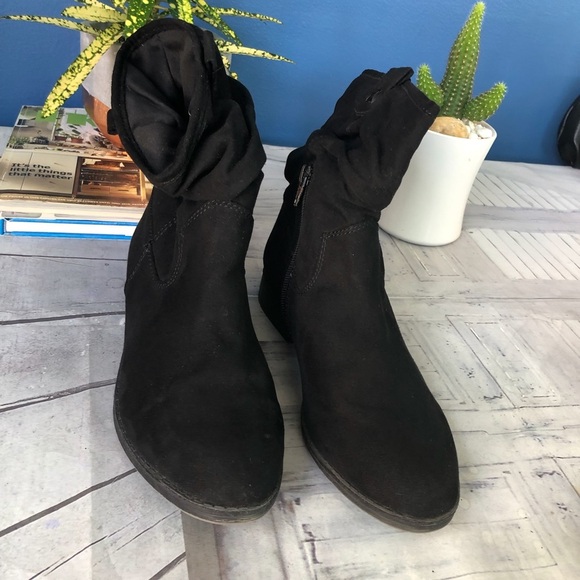 Black Suede Booties - Picture 4 of 8
